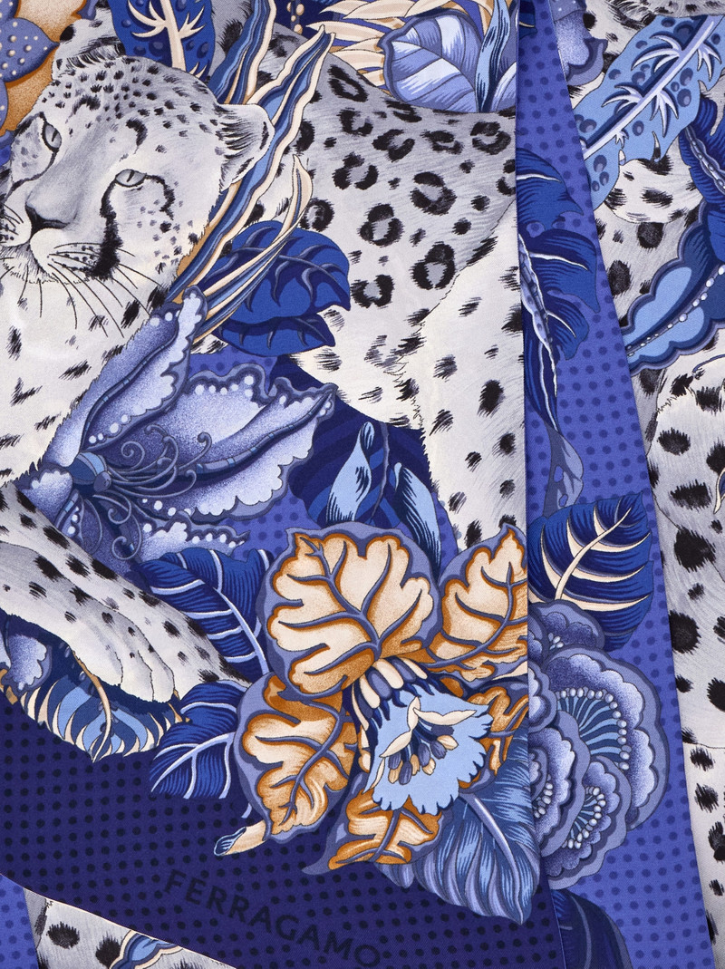 FERRAGAMO Cheetah print silk bandeau outlook