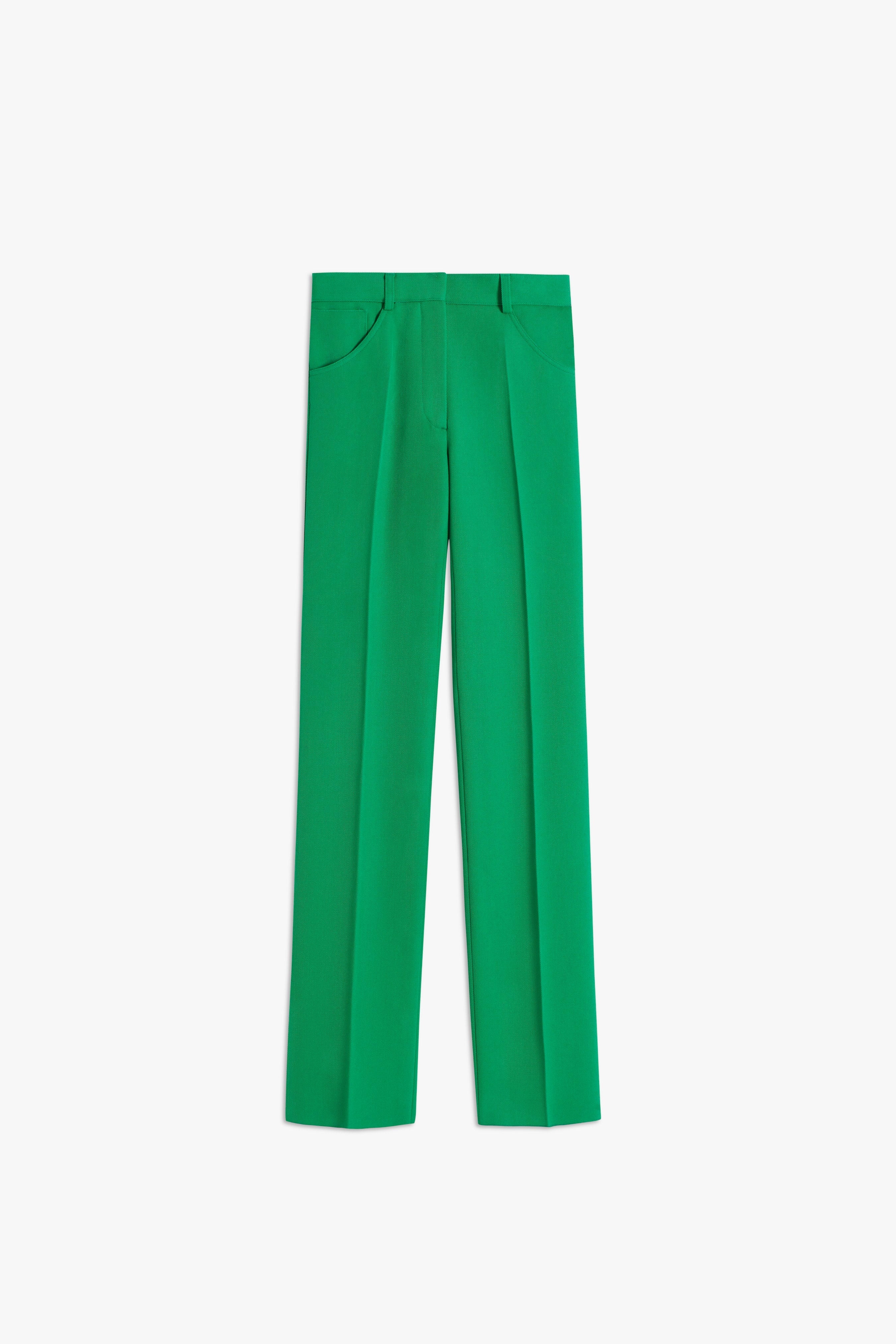 90s Straight Leg Trouser in Bright Green - 1