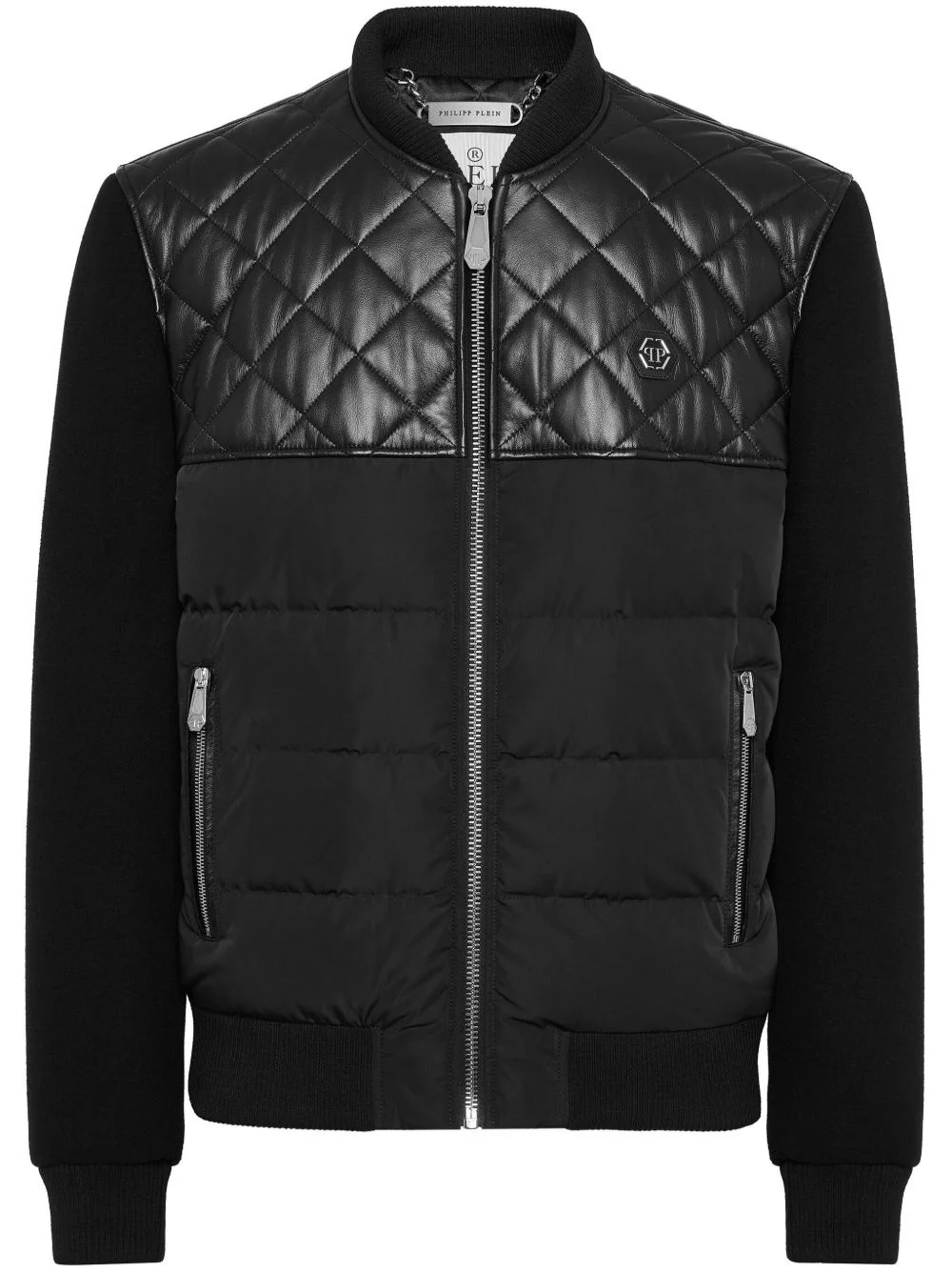 leather bomber jacket - 1