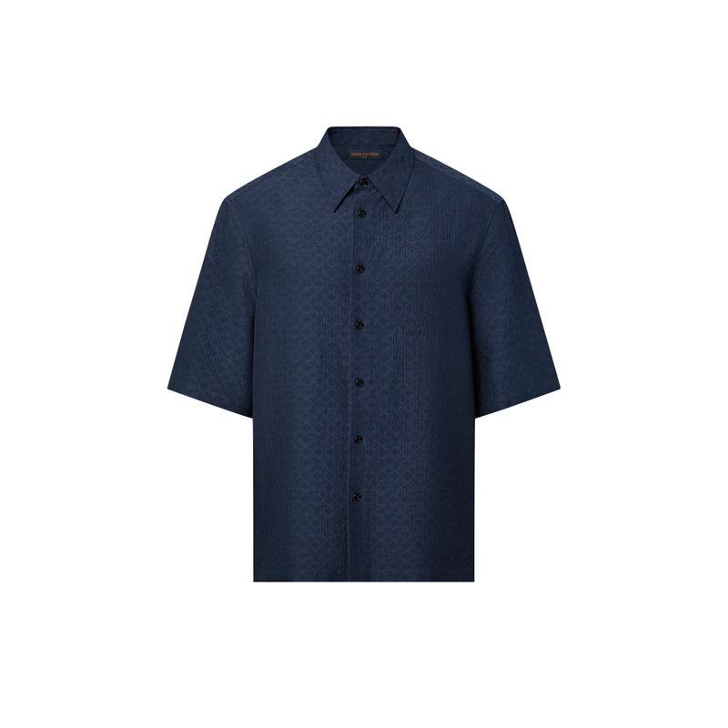 Mini Monogram Silk Blend Short-Sleeved Shirt 1