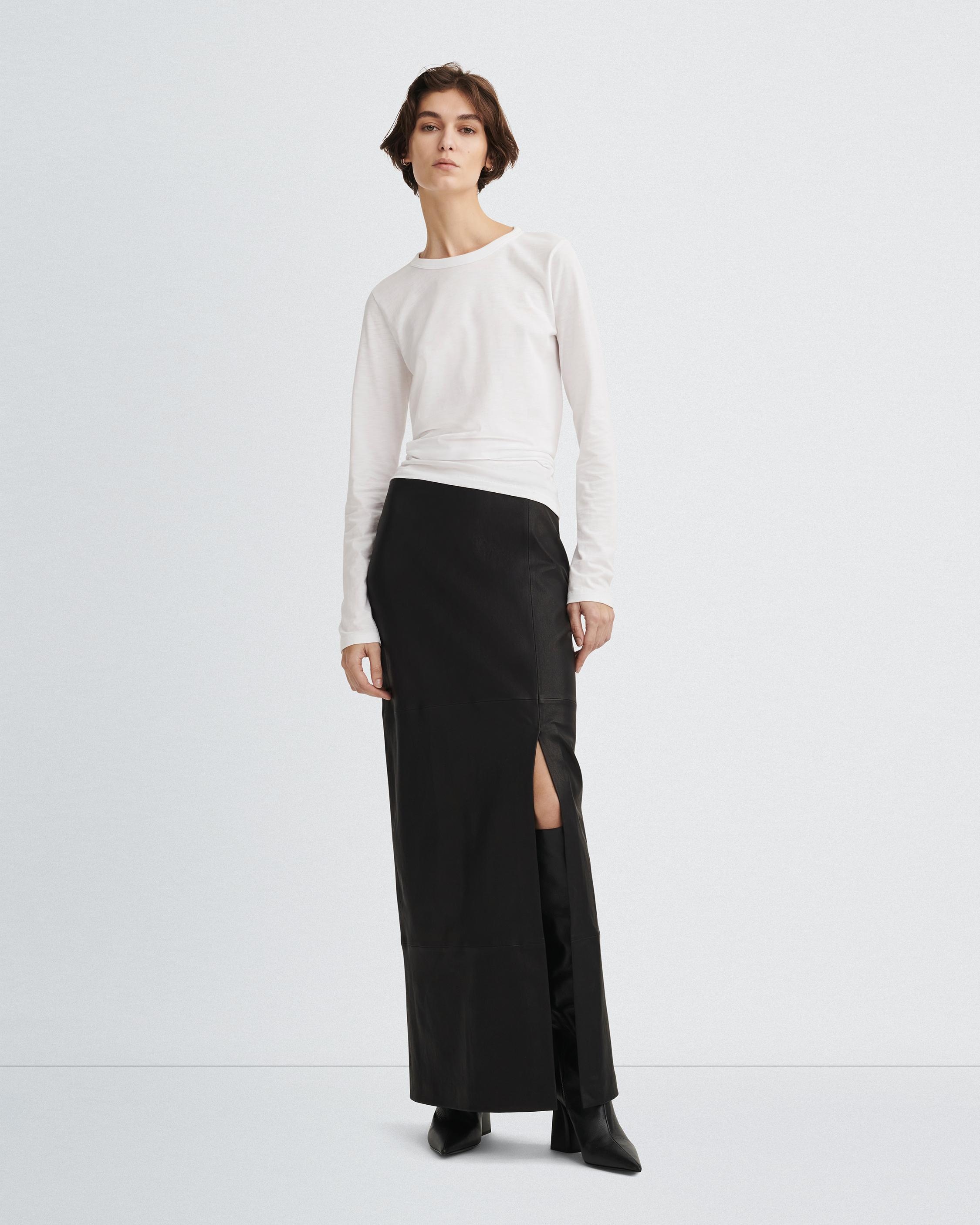 Ilana Stretch Leather Skirt
Maxi - 2