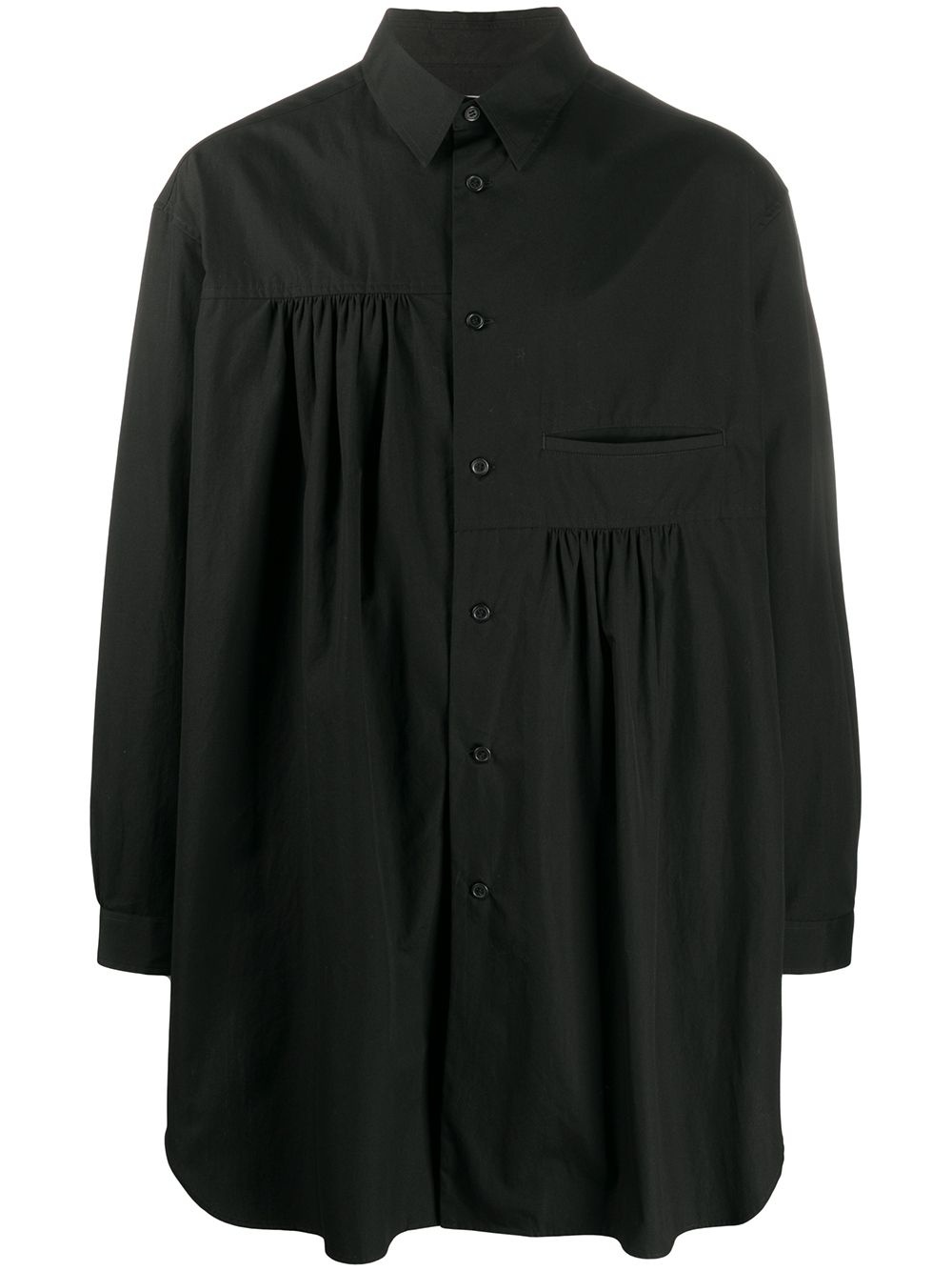 oversized pleated shirt - 1