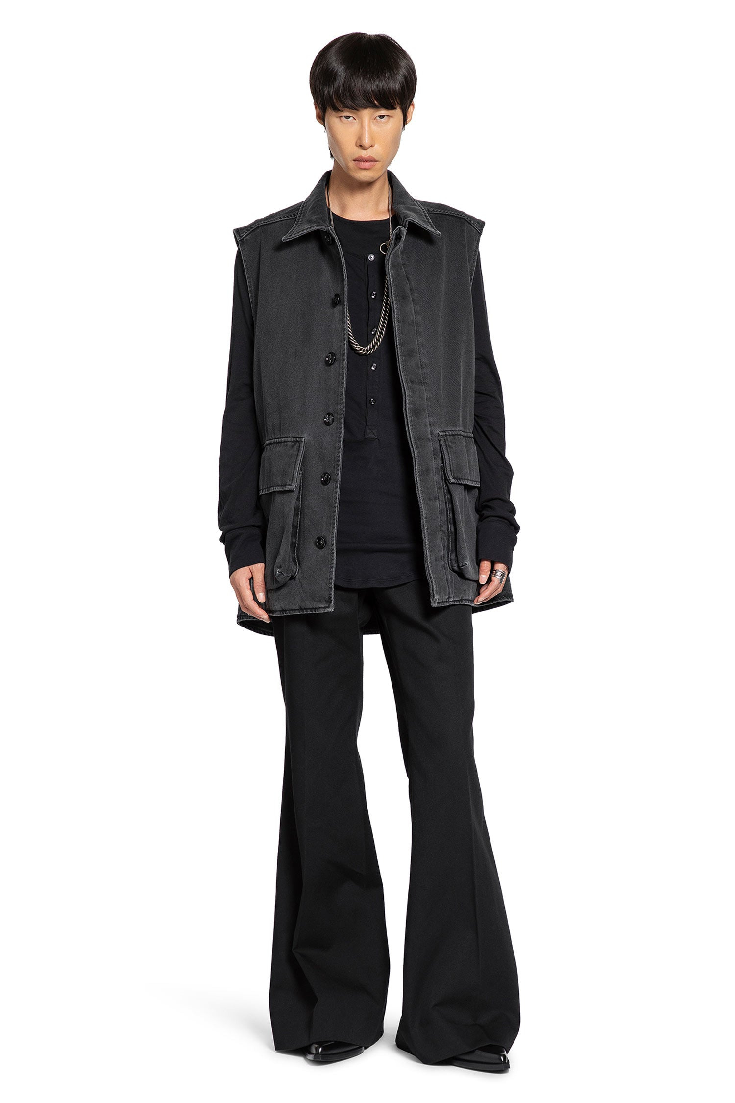 Leek Relaxed Bootcut Trousers - 4