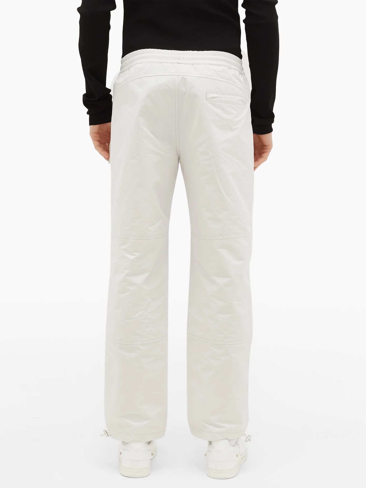 Drawstring-cuff track pants - 5