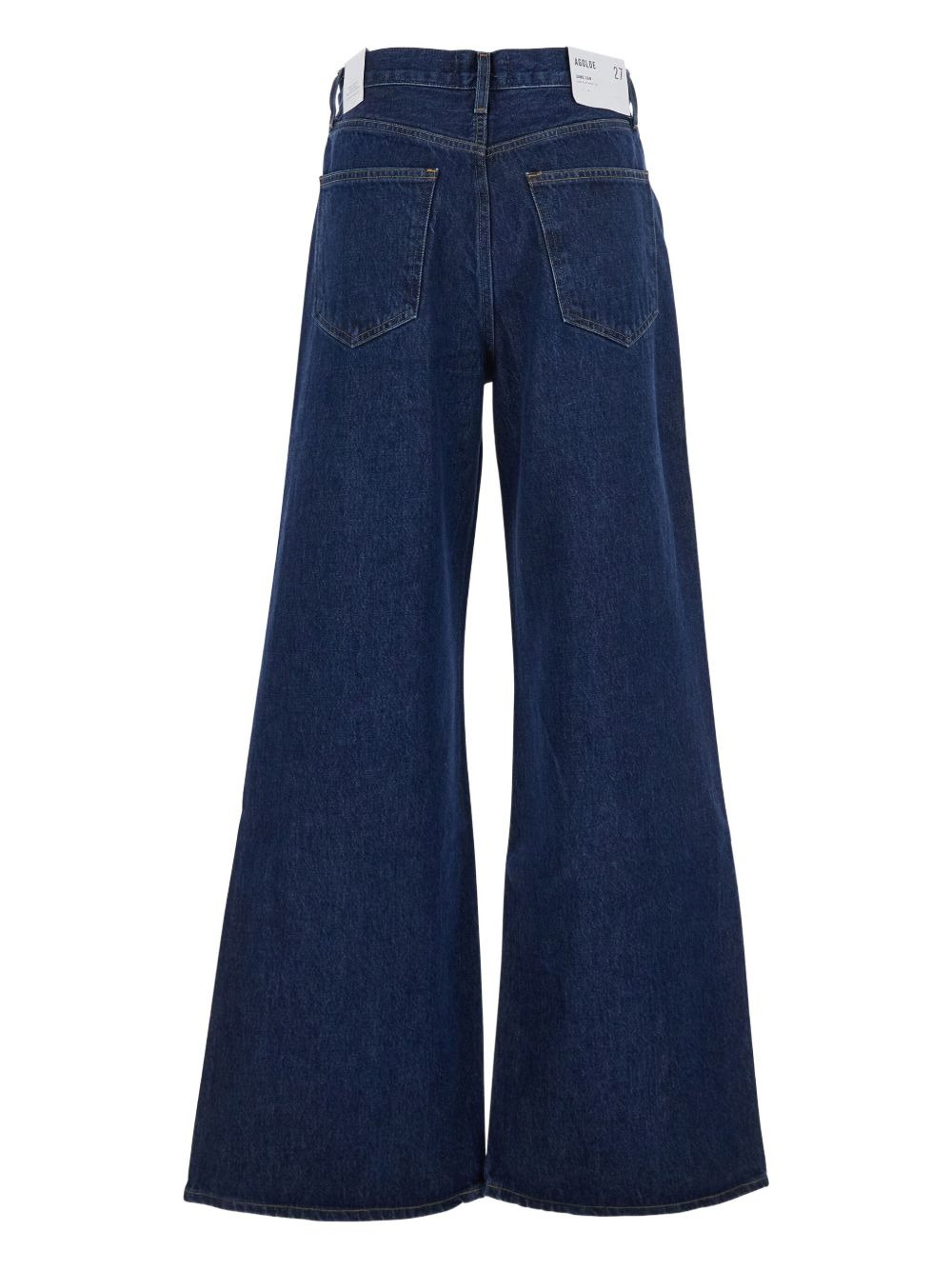 wide-leg cotton-blend jeans - 2