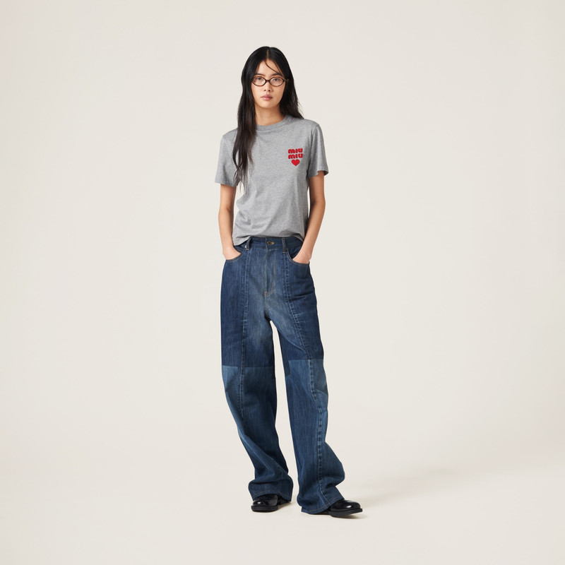 Miu Miu Cotton jersey T-shirt outlook