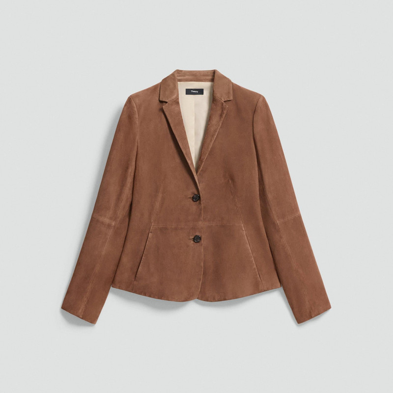 Fitted Blazer in Suede 1