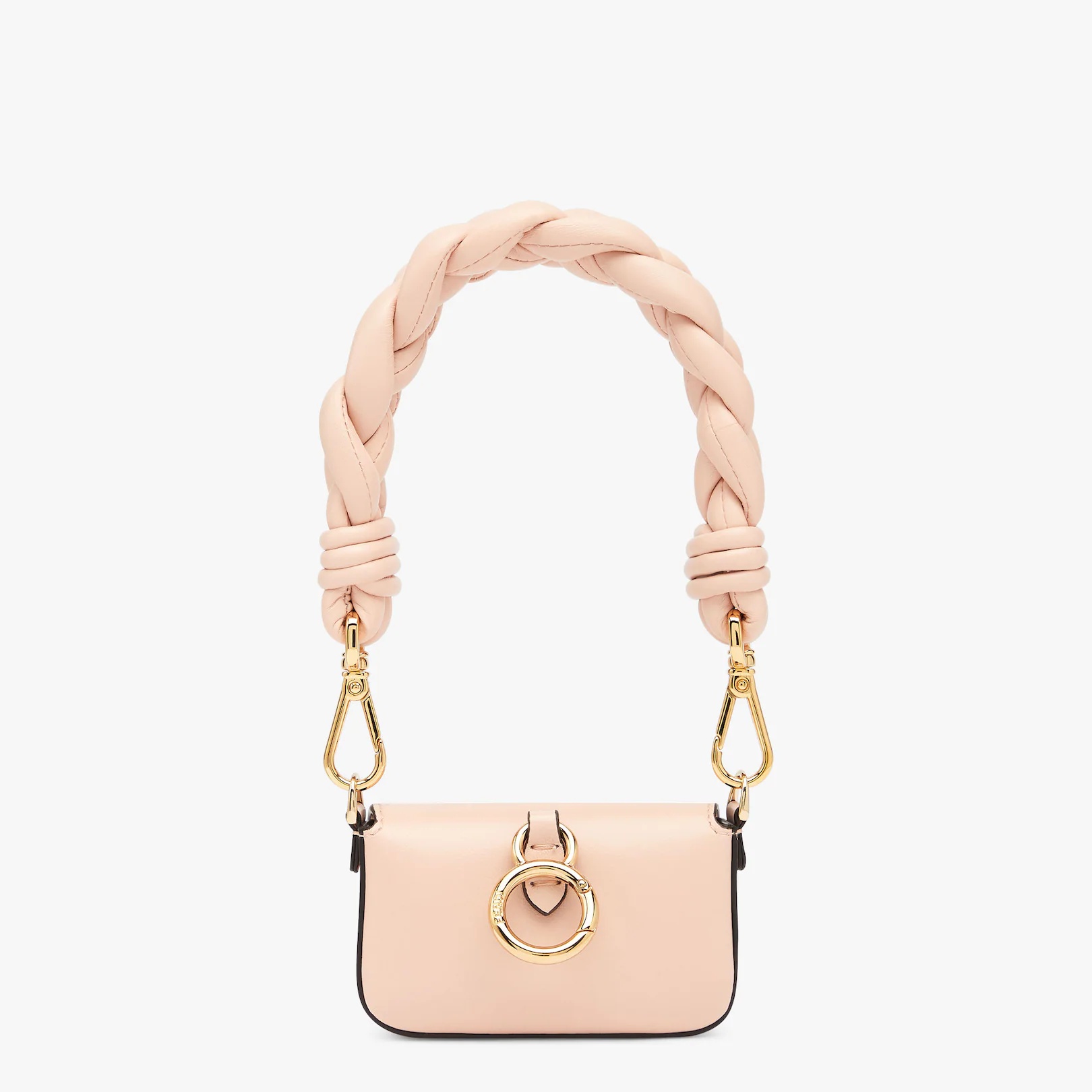 Pink leather charm - 3