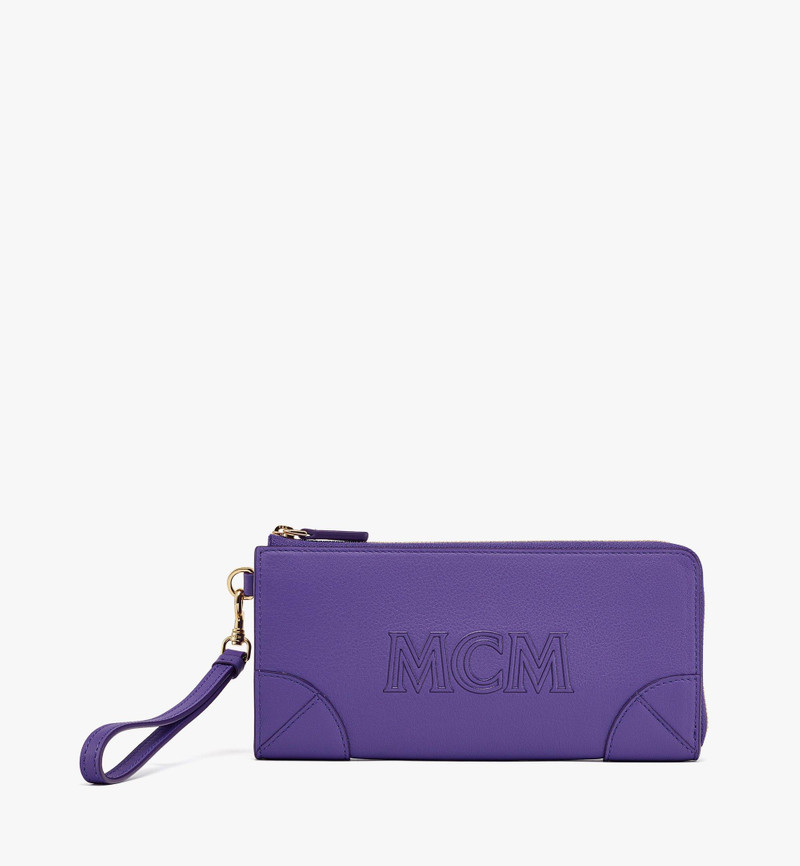 Aren Zip Around Wallet in Spanish Calf Leather 1