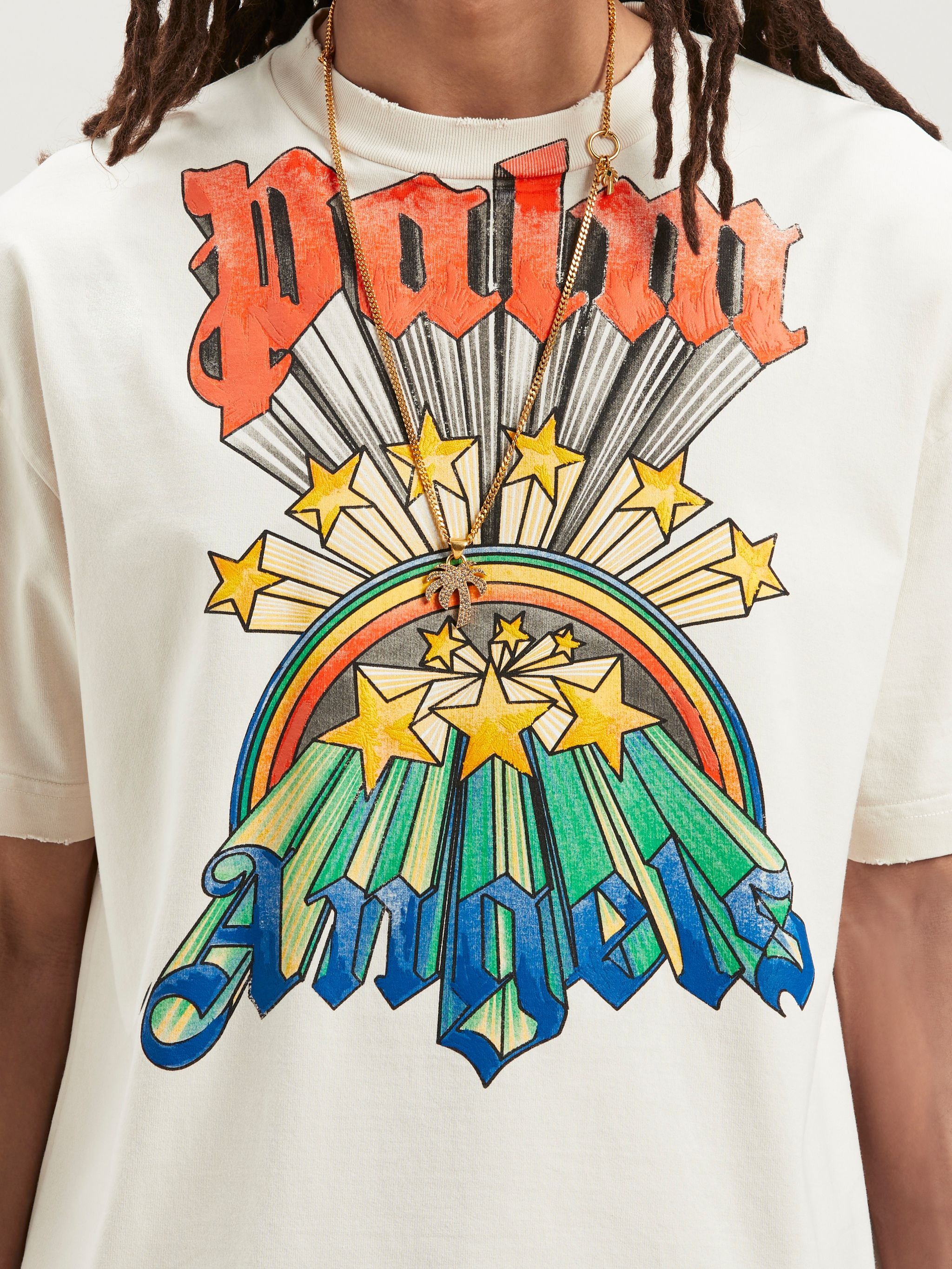 Palm Angels Rainbow Cotton T-shirt