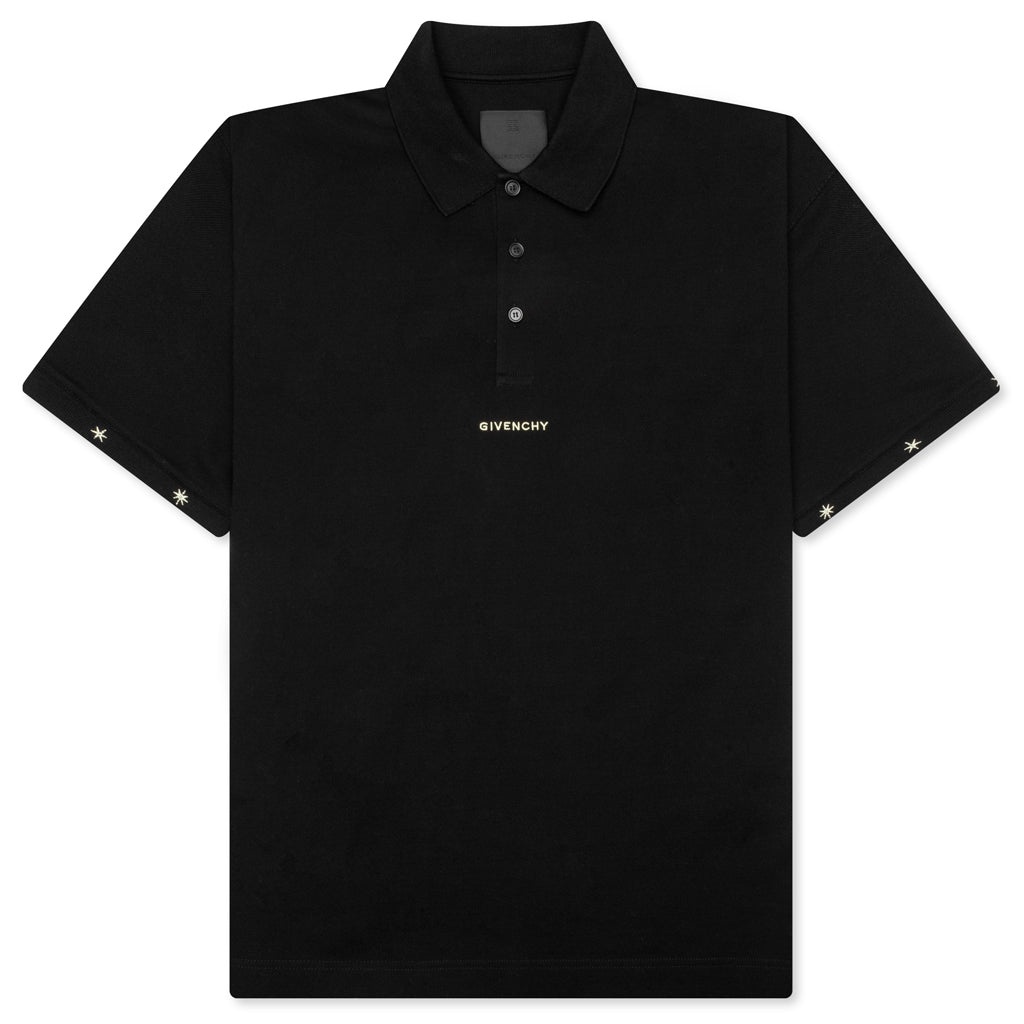 SILK BASE POLO - BLACK - 1