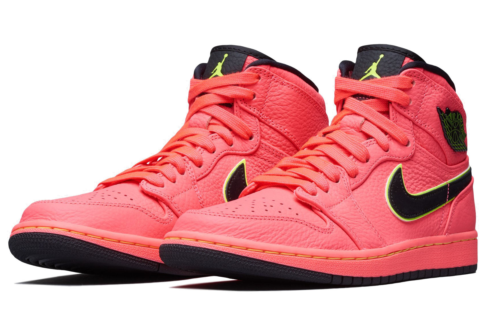(WMNS) Air Jordan 1 High Premium 'Hot Punch' AQ9131-600 - 2