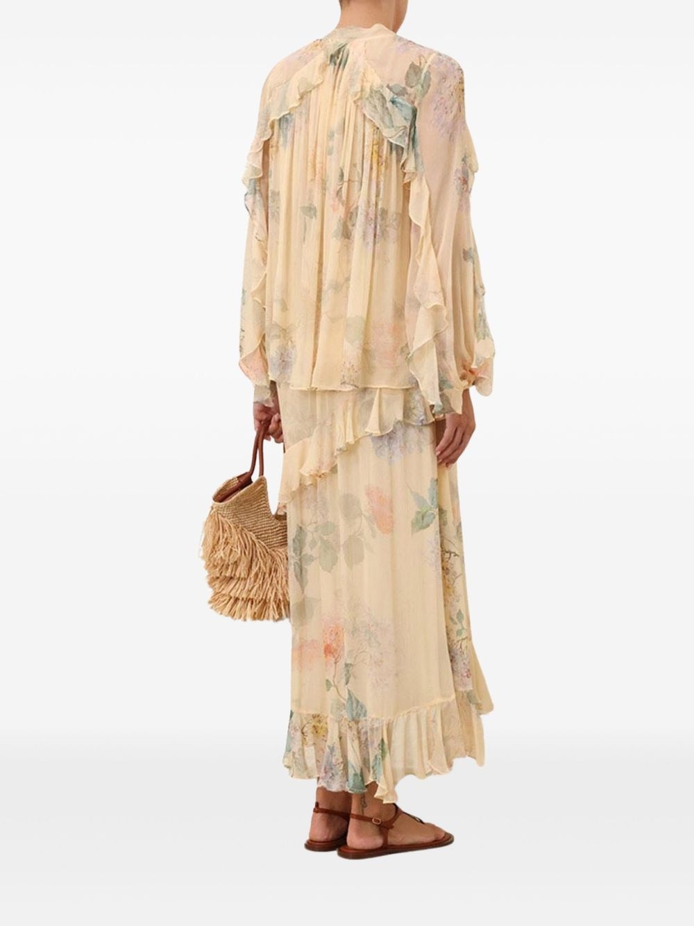 Illuminate asymmetric maxi skirt - 2