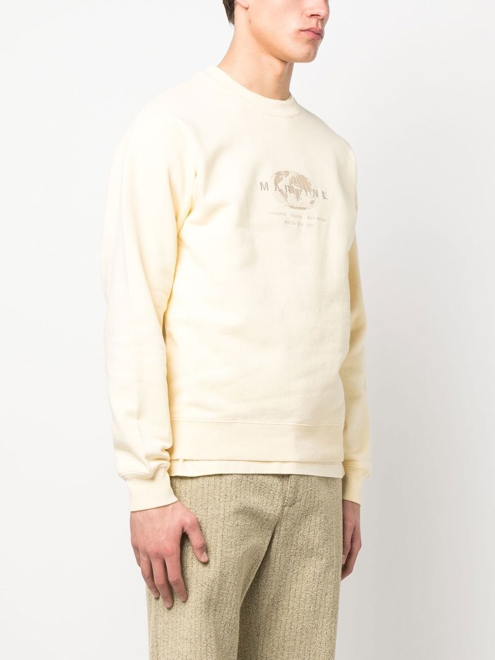 embroidered-logo cotton sweatshirt - 3