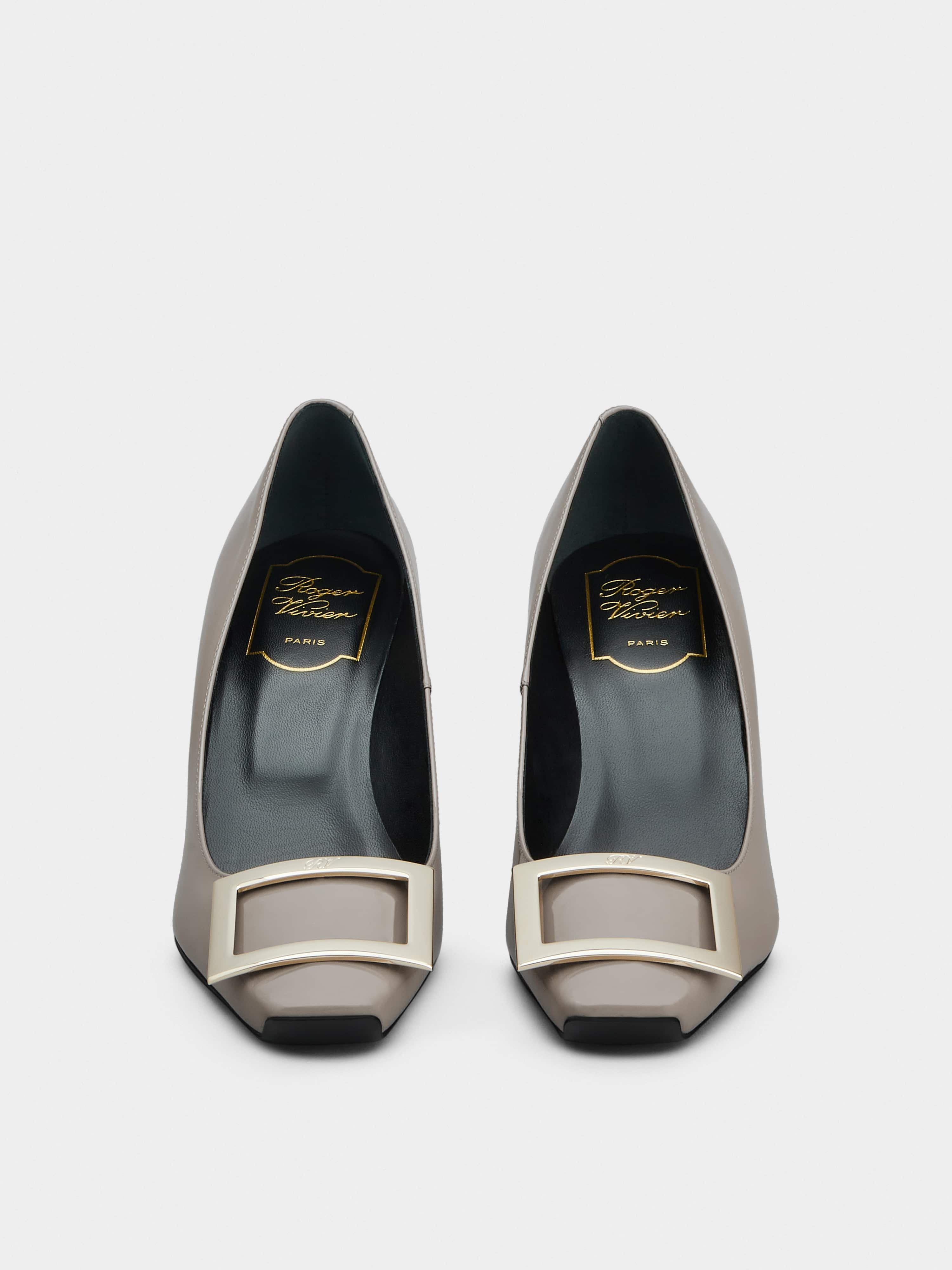 Trompette Metal Buckle Pumps in Patent Leather - 4