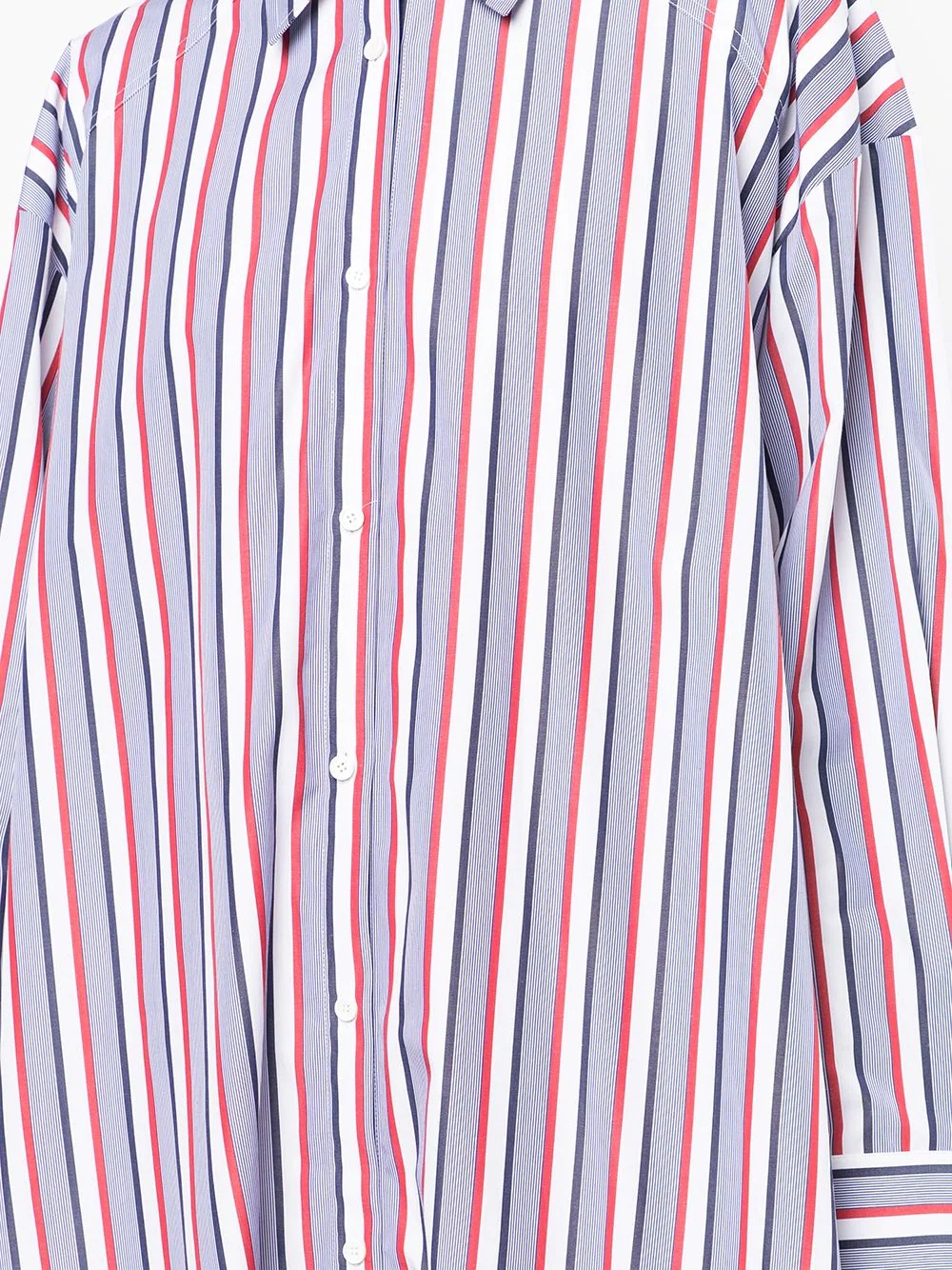 stripe-detail shirt dress - 5