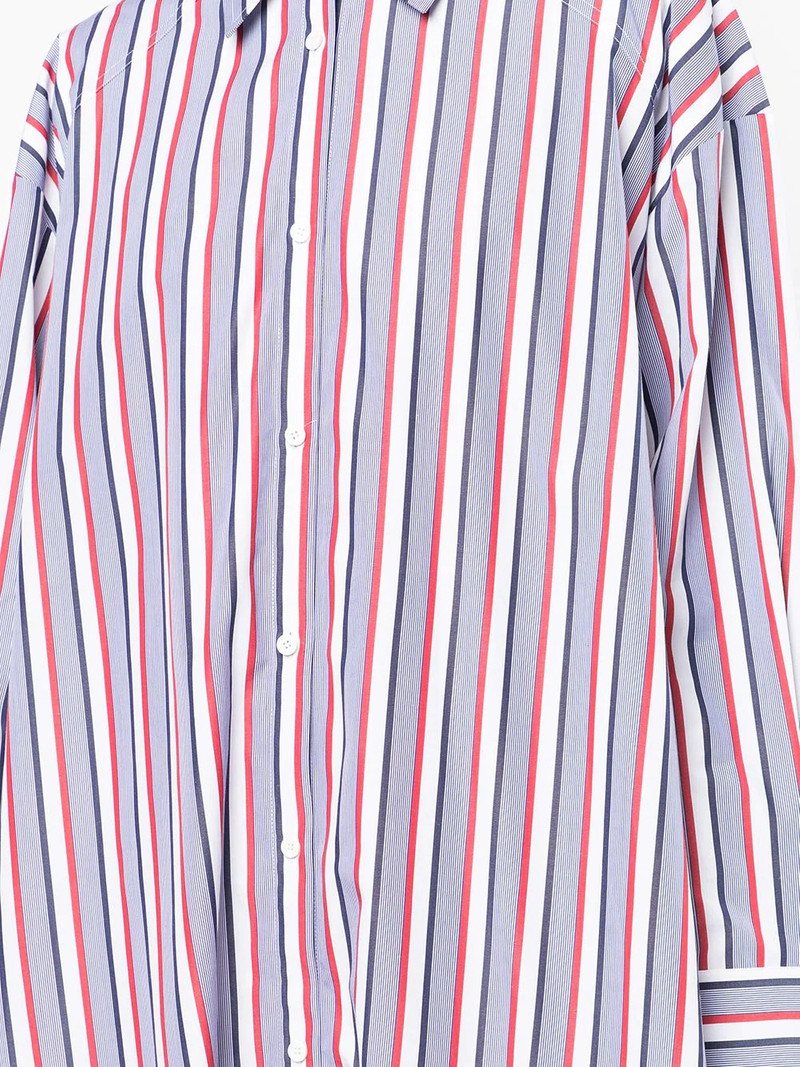stripe-detail shirt dress 5