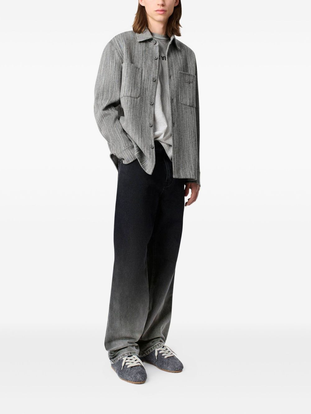 Aidan striped shirt jacket - 2