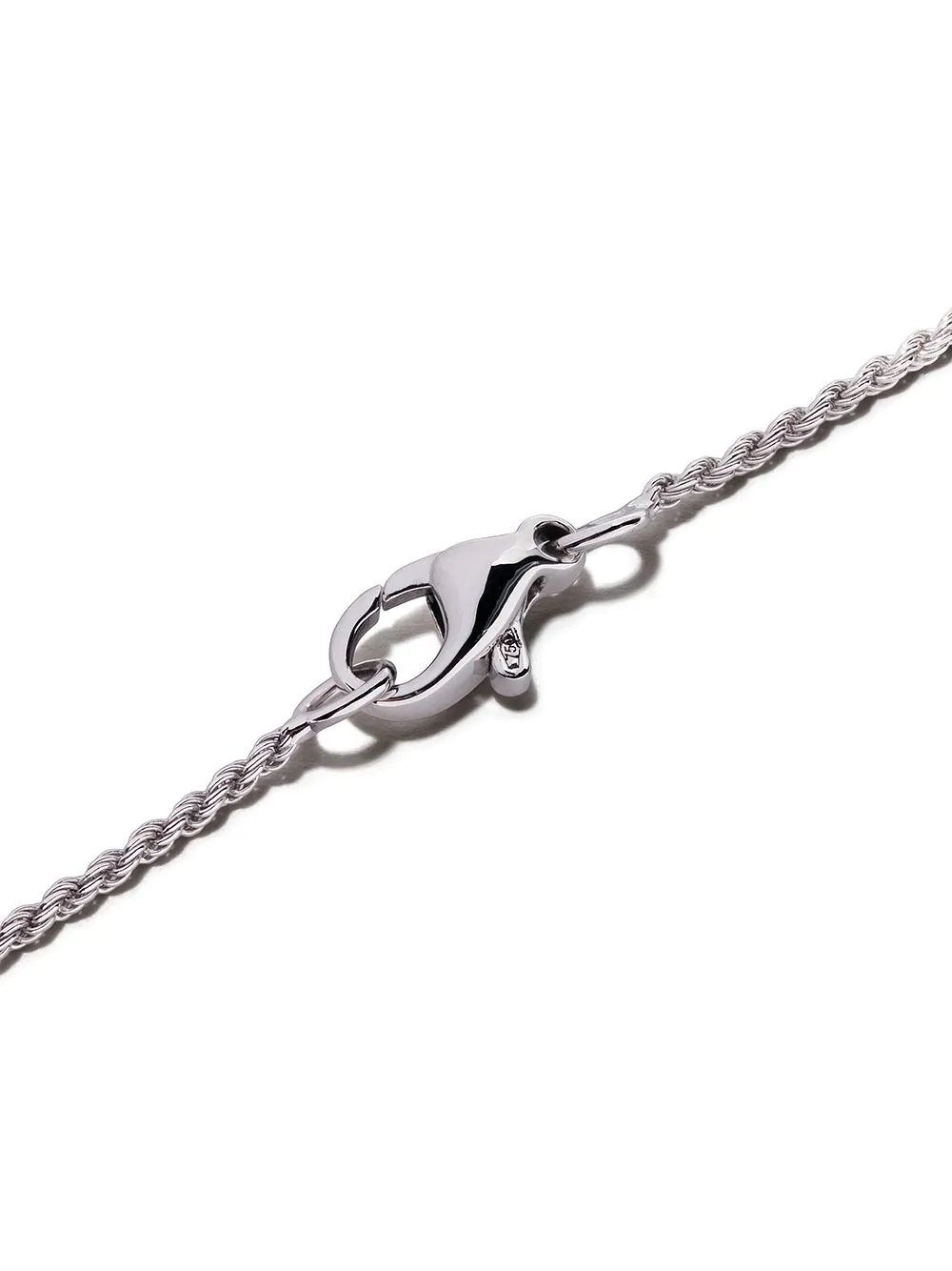 18kt white gold Serpent Bohème diamond XS motif pendant necklace - 4