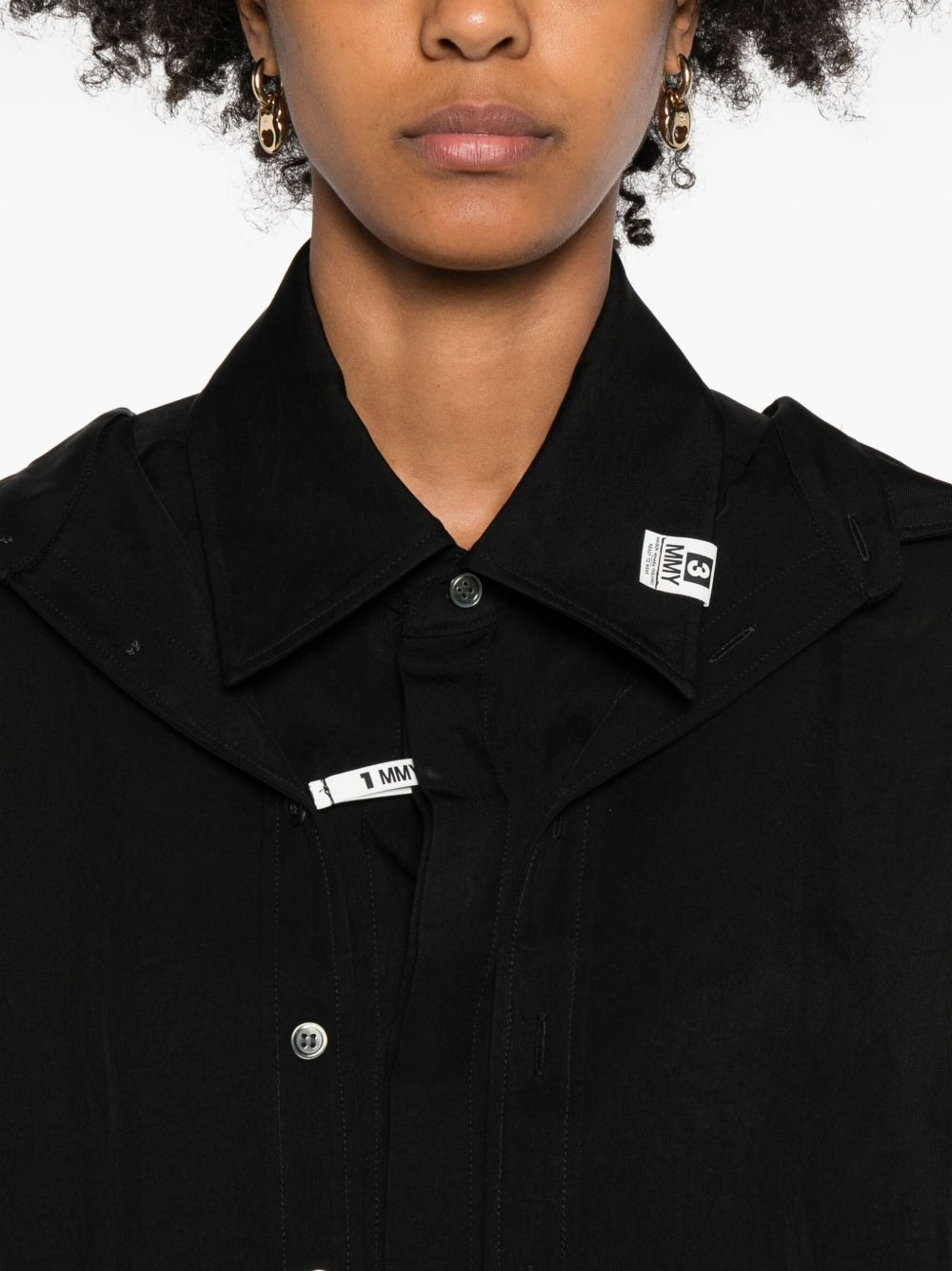 layered button-fastening top - 5