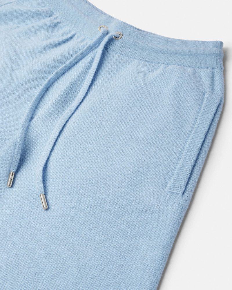 VERSACE Wool-Blend Flared Towel Pants outlook