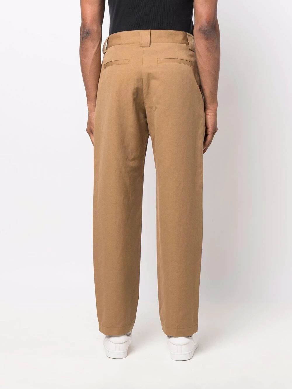 mid-rise straight-leg chinos - 4