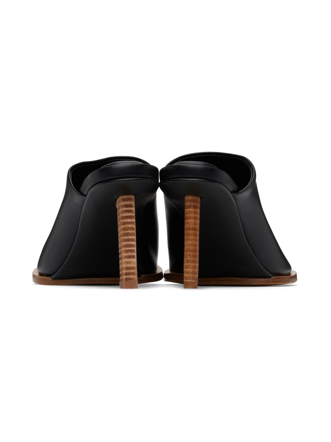 Black Le Raphia 'Les Mules Rond Carré' Mules - 2