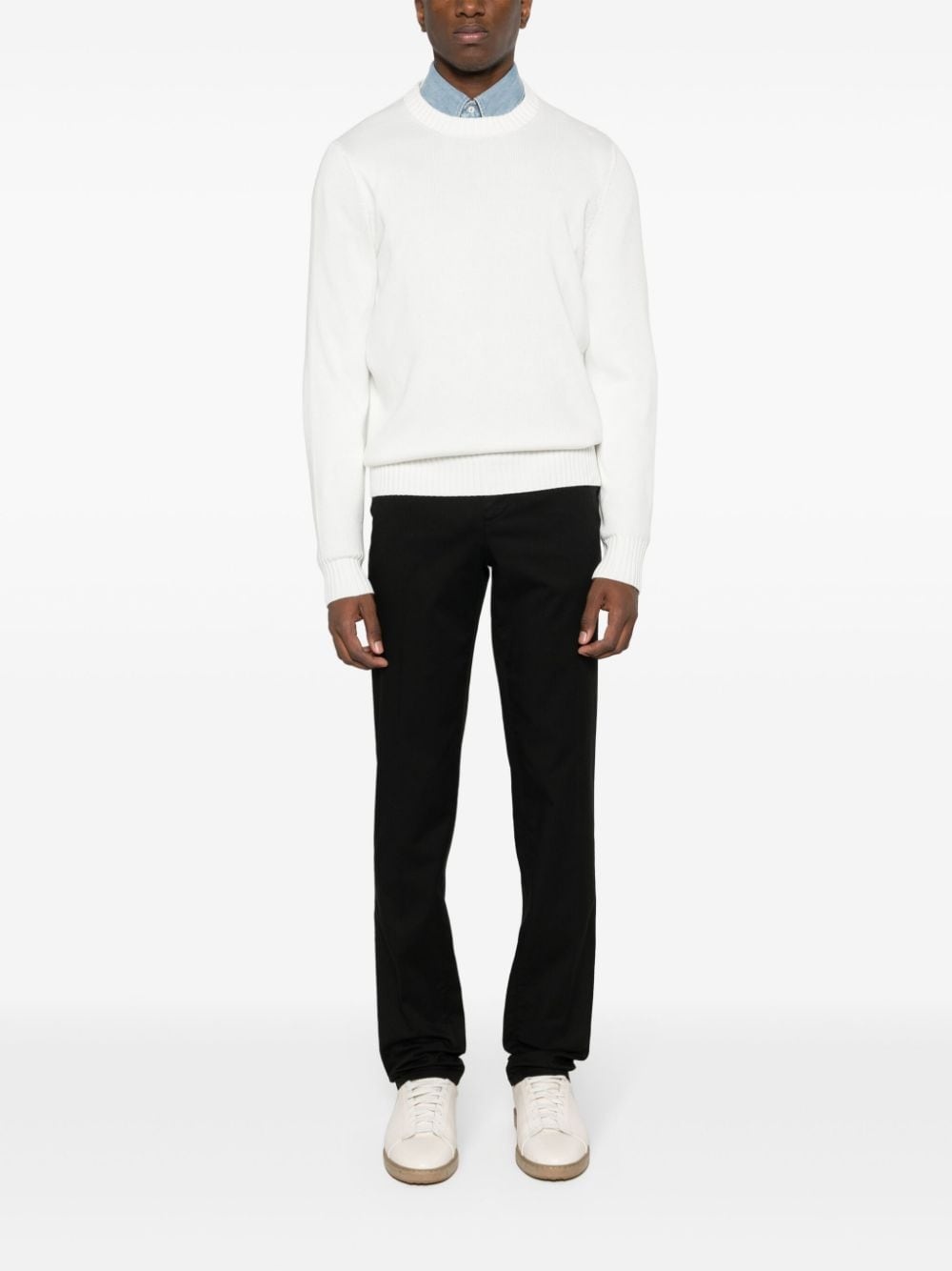 knitted cotton jumper - 2