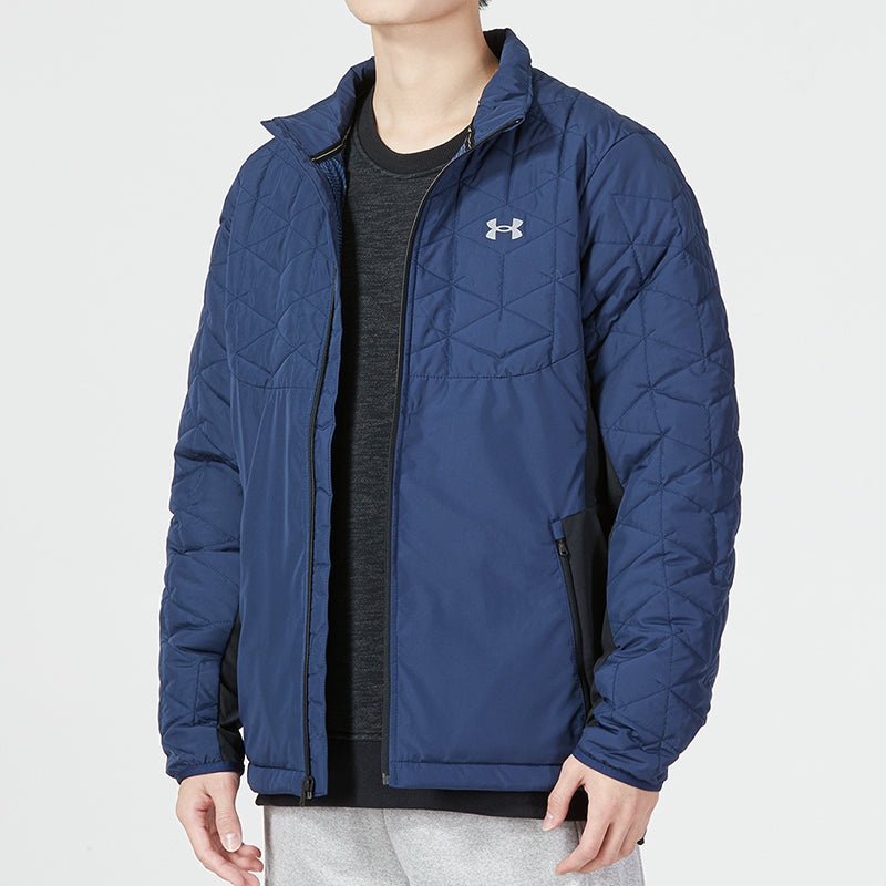 Under Armour UA ColdGear Reactor Storm Hybrid Full Zip Golf Jacket 'Blue' 1364642-408 - 5