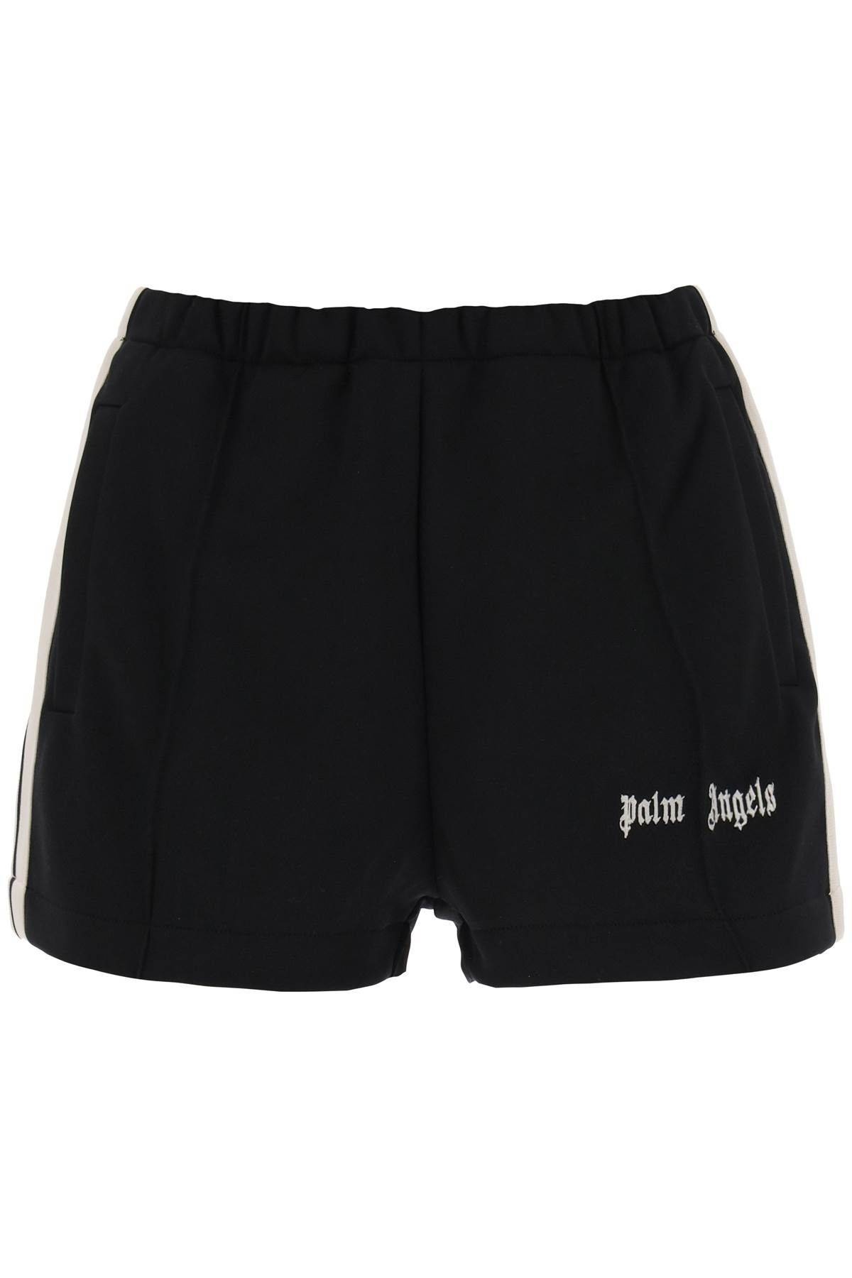 TRACK SHORTS WITH CONTRAST BANDS - 1