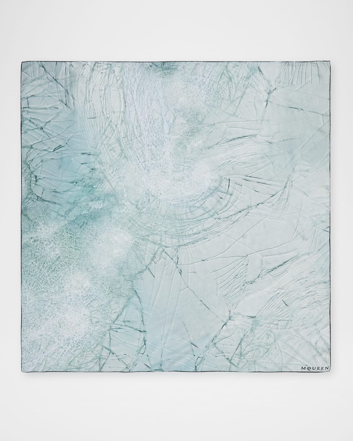 【関税&送料込】Alexander Mcqueen Sl Smashed Glass Alexander McQueen Smashed Glass-Print Silk Scarf | REVERSIBLE