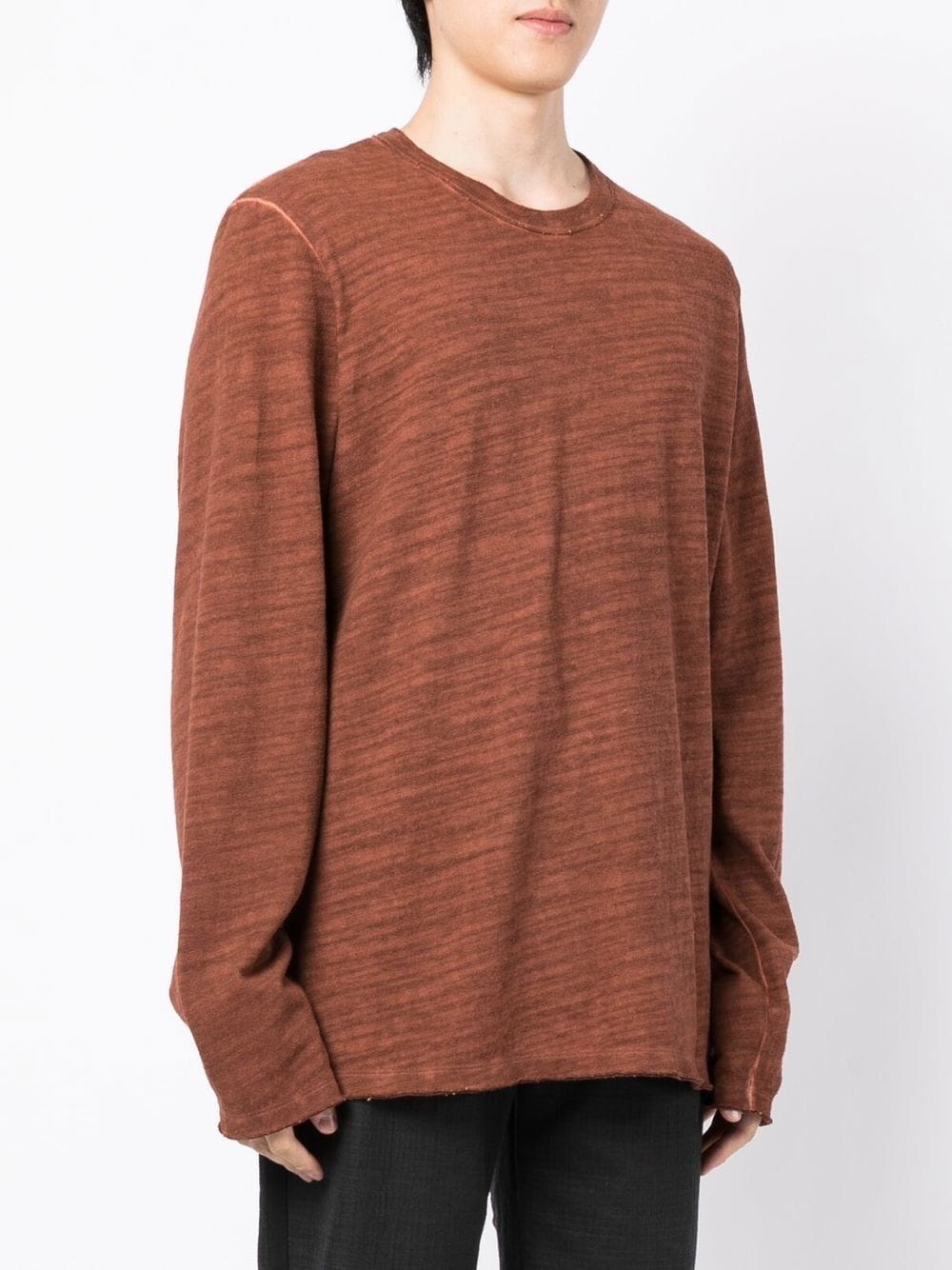 mélange round-neck jumper - 3