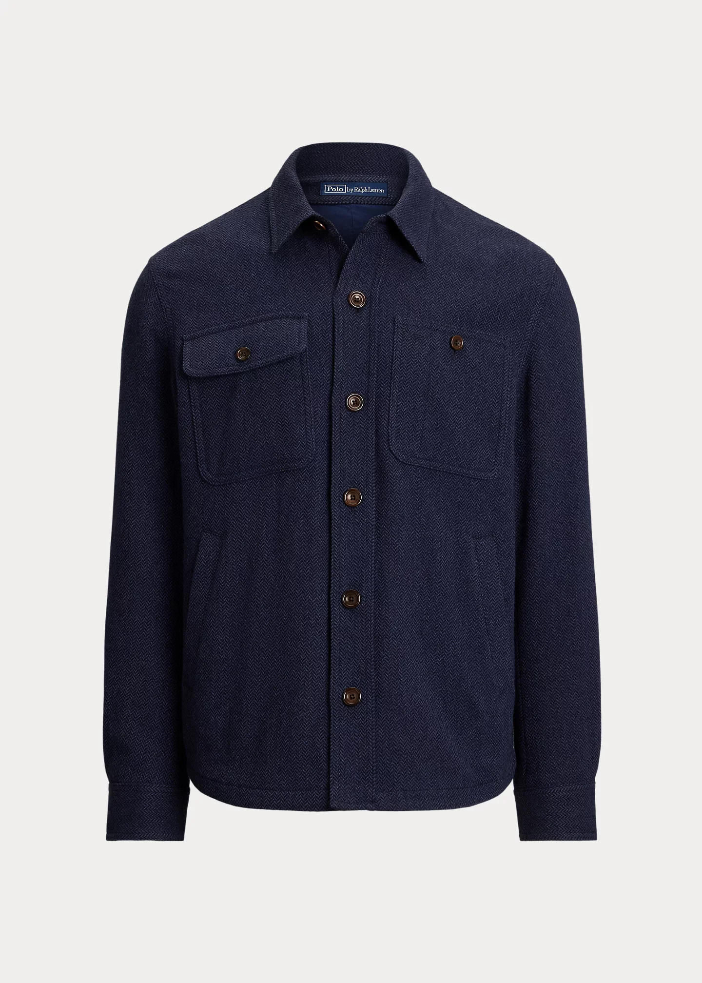 Wool-Blend Herringbone Jacket - 1