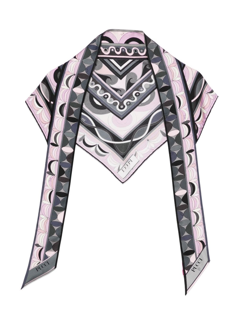 Printed silk foulard - 1