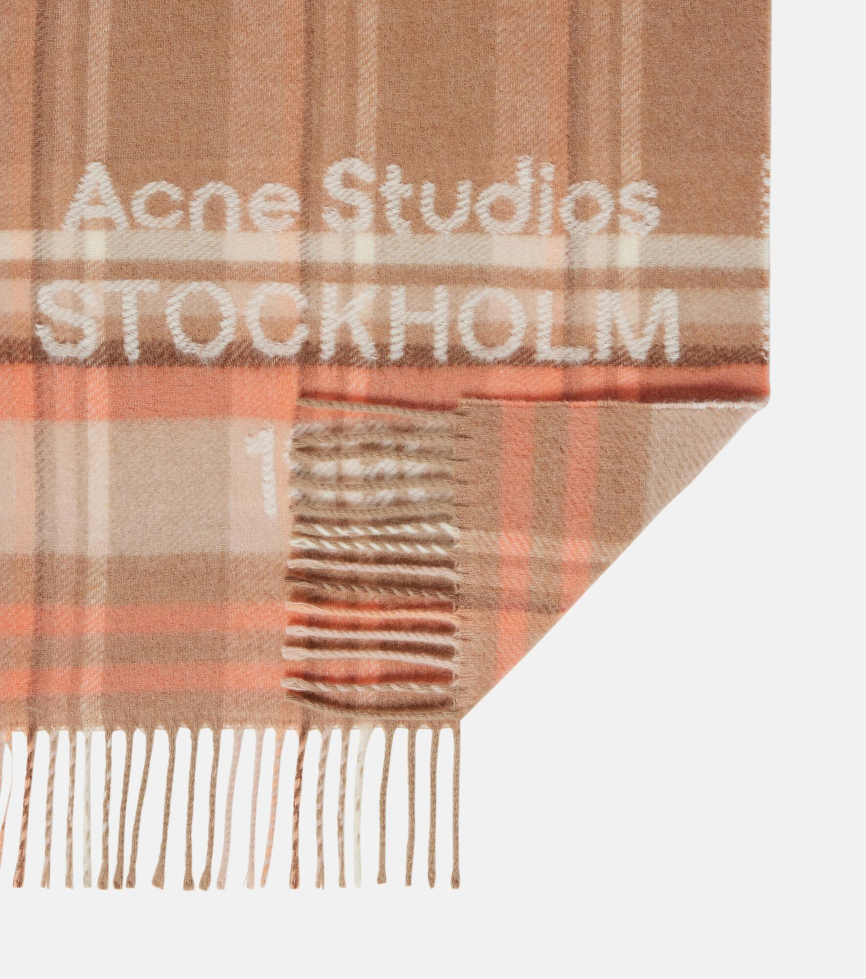 Venus 1996 jacquard wool scarf - 5