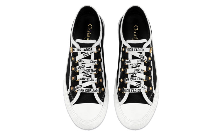 (WMNS) Dior Walk'N'Dior Low Top 'Black Canvas' KCK177CVA_S12X - 4