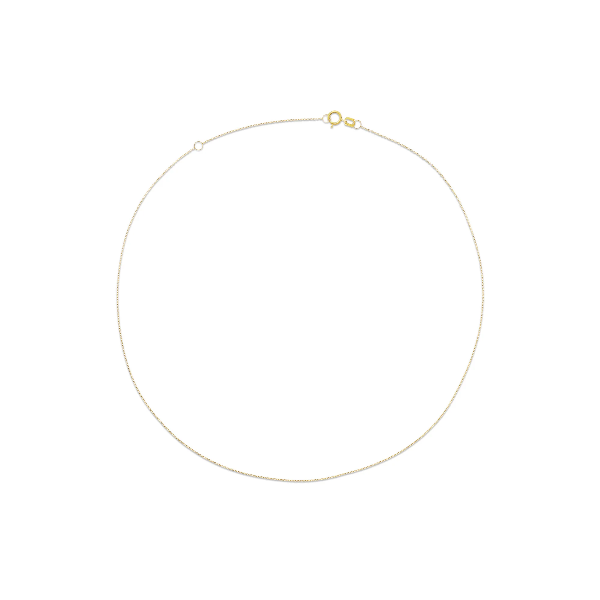 Ultra Fine Gold Chain Choker - 1