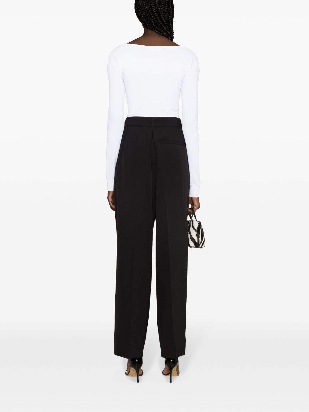 square-neck fine-knit top - 4