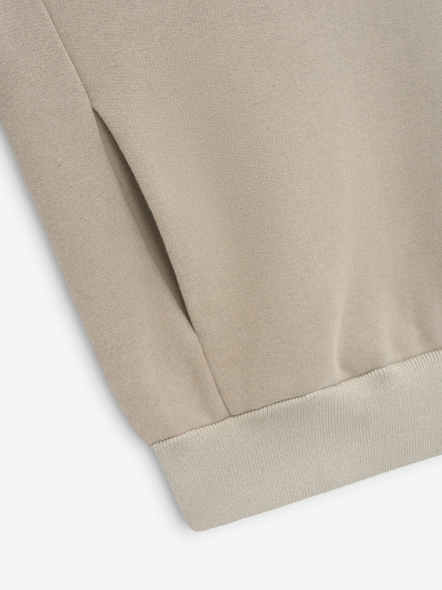 Cotton Cashmere Fleece Half Zip Hoodie - 3