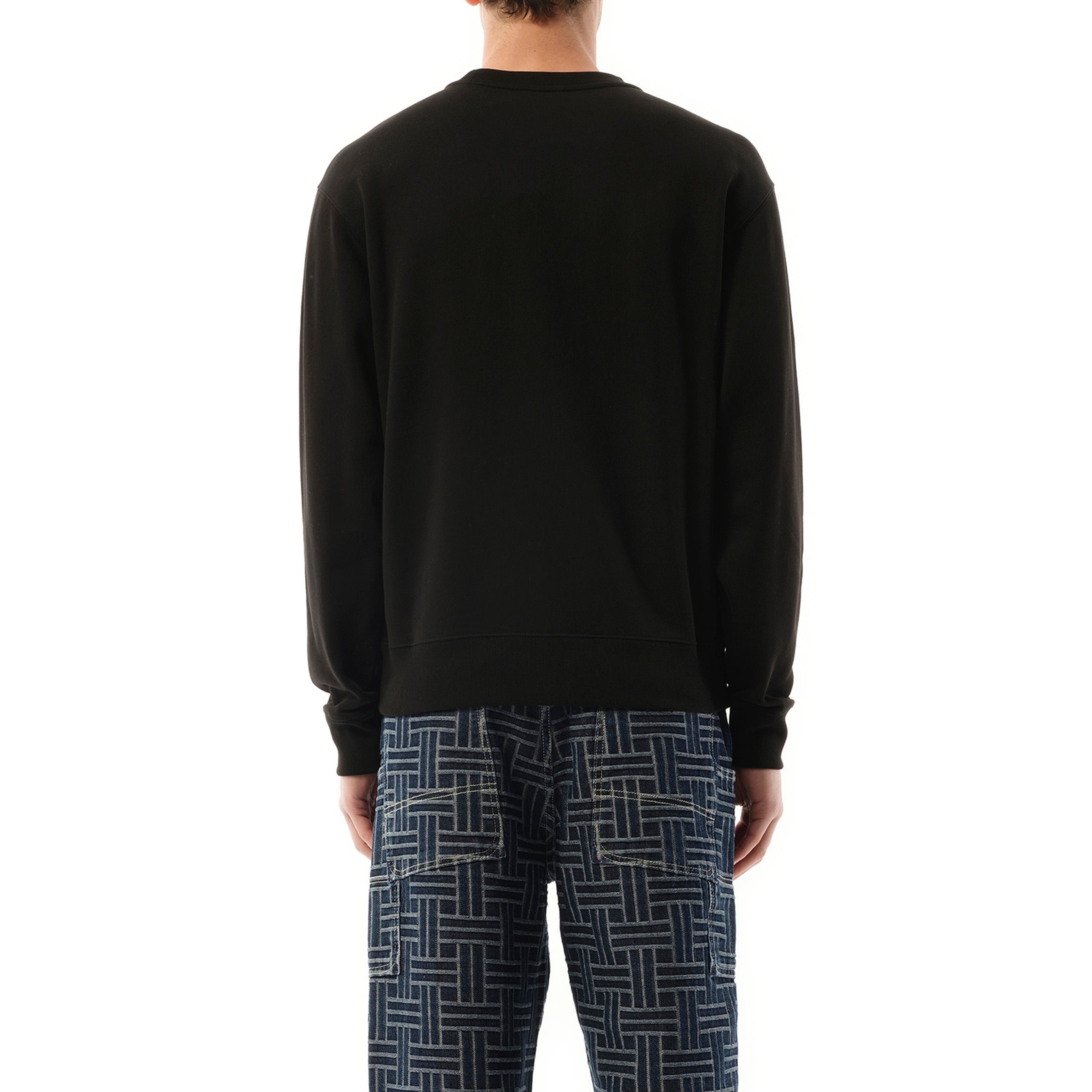 ★KENZO★ Gats Bokeh 20 Classic Sweatshirt Black FE65SW2204M Boke Flower 2.0' embroidered sweatshirt in cotton | Men's