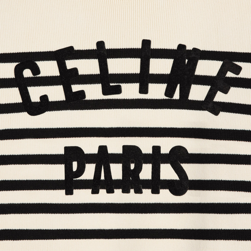 celine crew neck marinière sweater in cotton 4