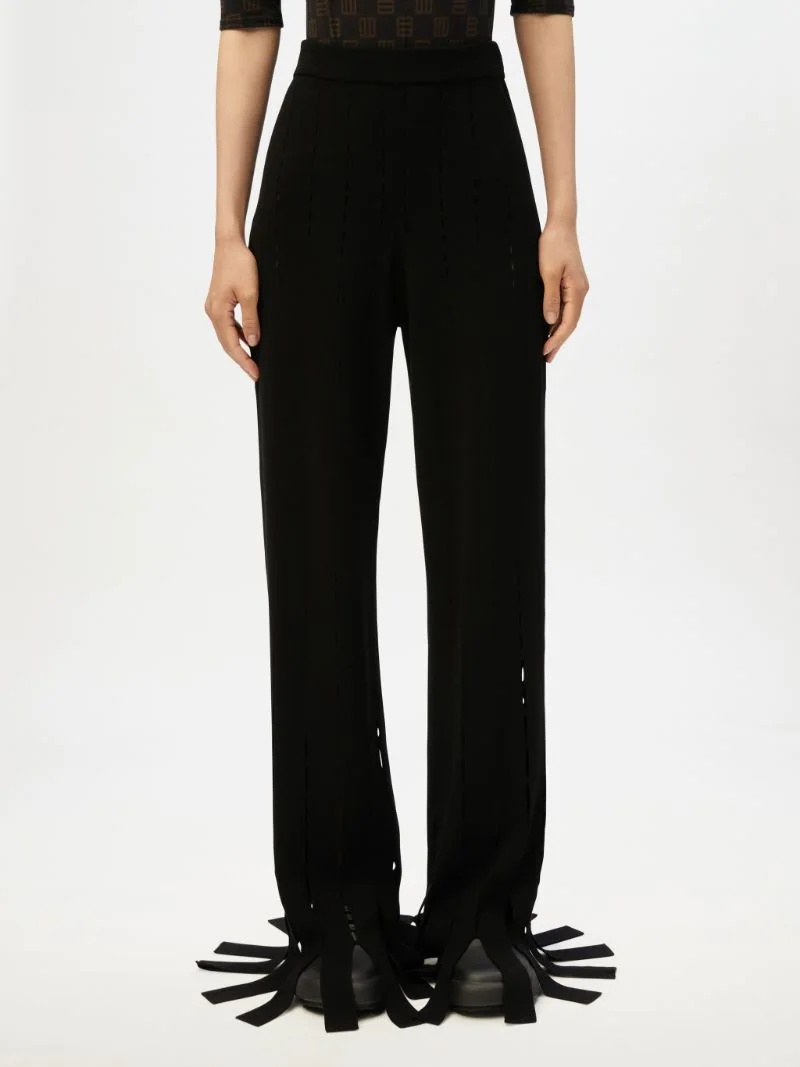 KNITTED CUT OUT PANTS - 3