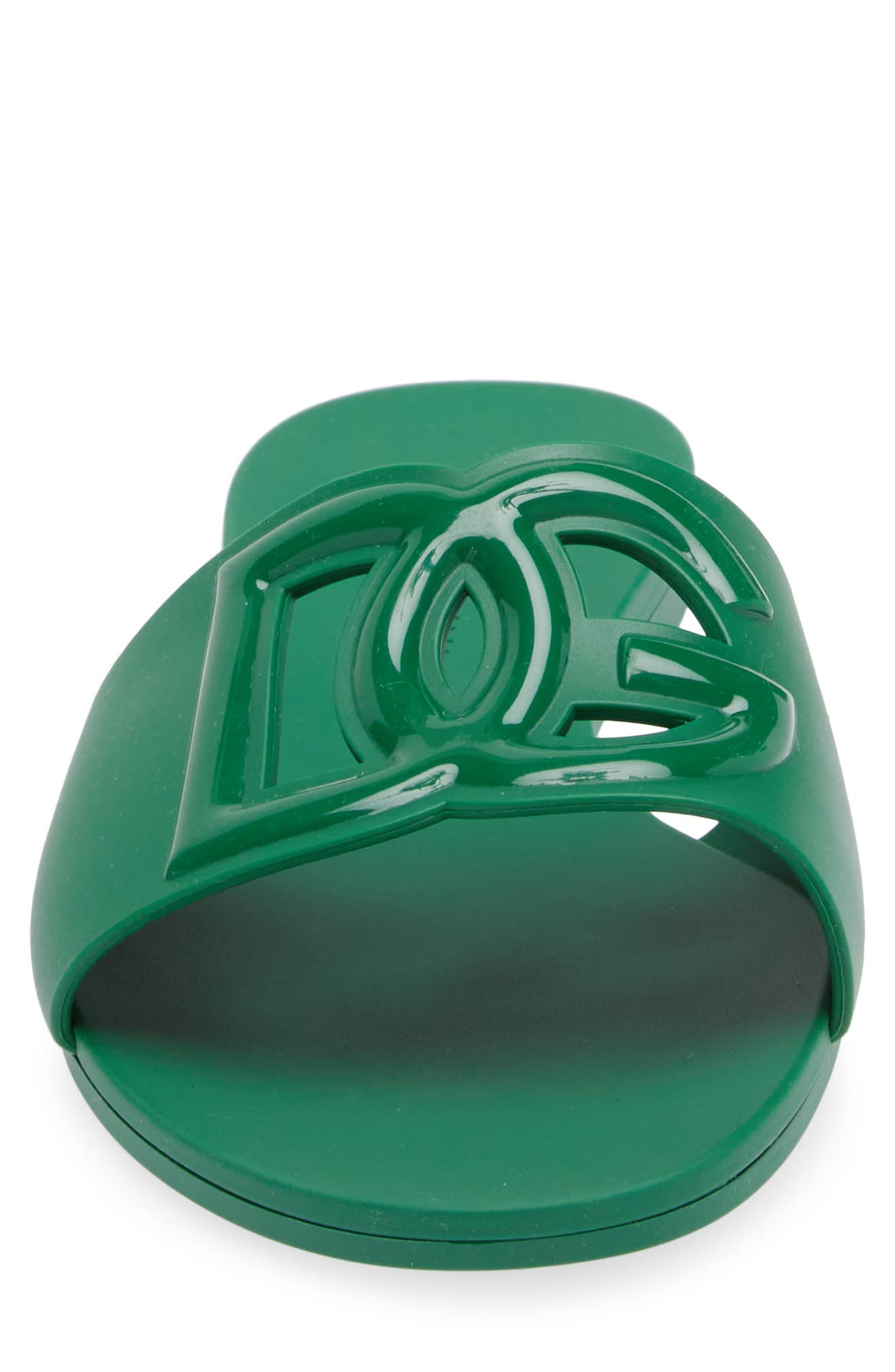 Dolce&Gabbana Bianca Interlock Slide Sandal in Green at Nordstrom - 4