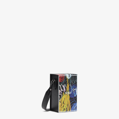 FENDI Leather bag with multicolor print outlook