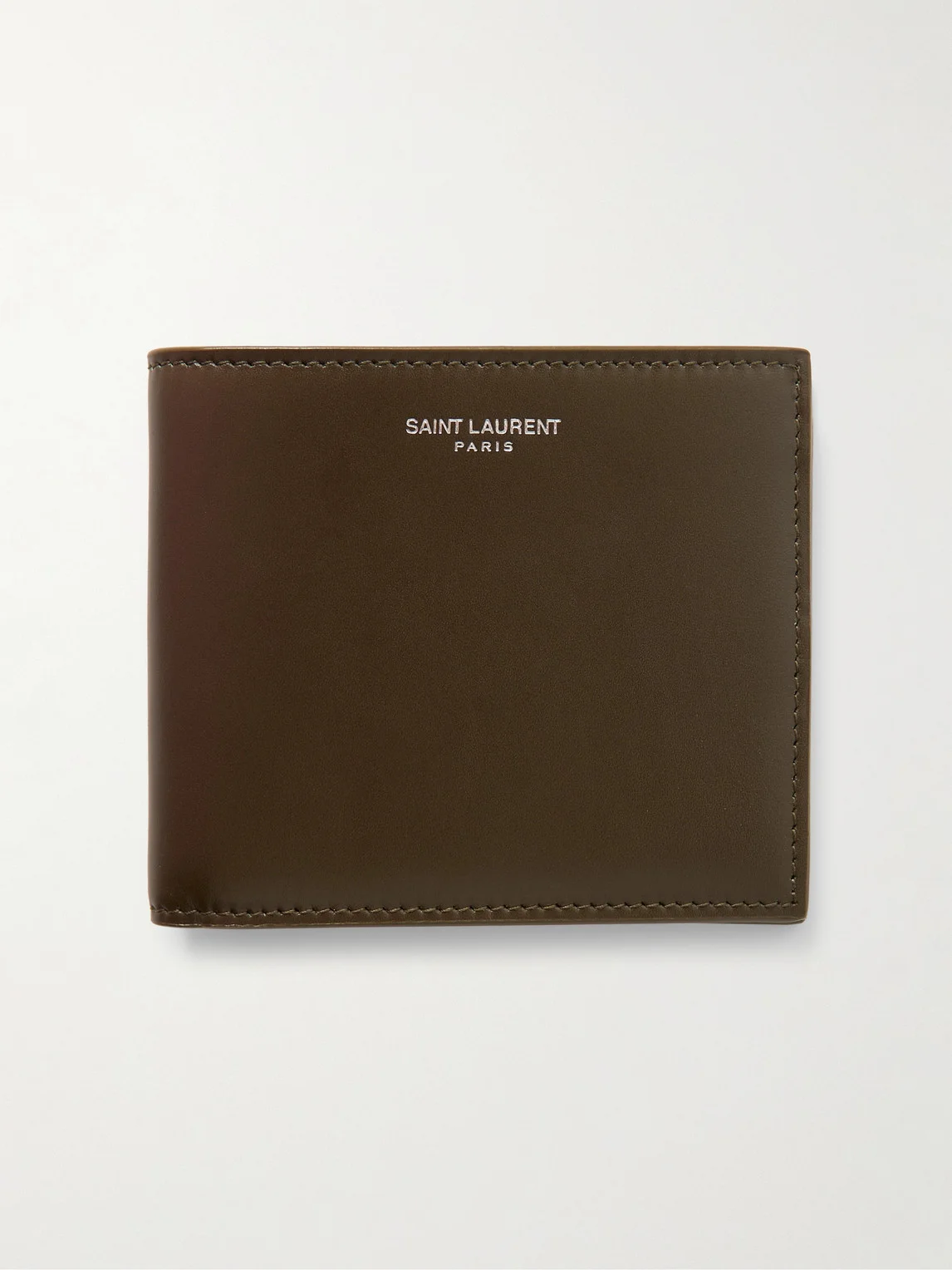 Logo-Print Leather Billfold Wallet - 1