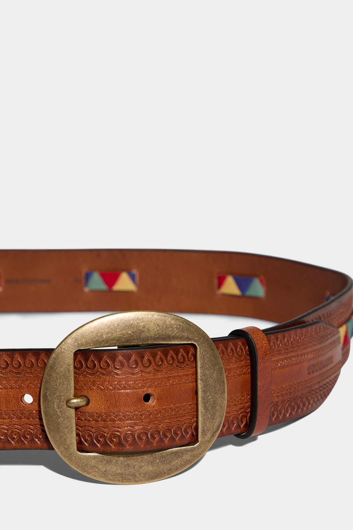 GEOMETRIC BUCKLE BELT - 4