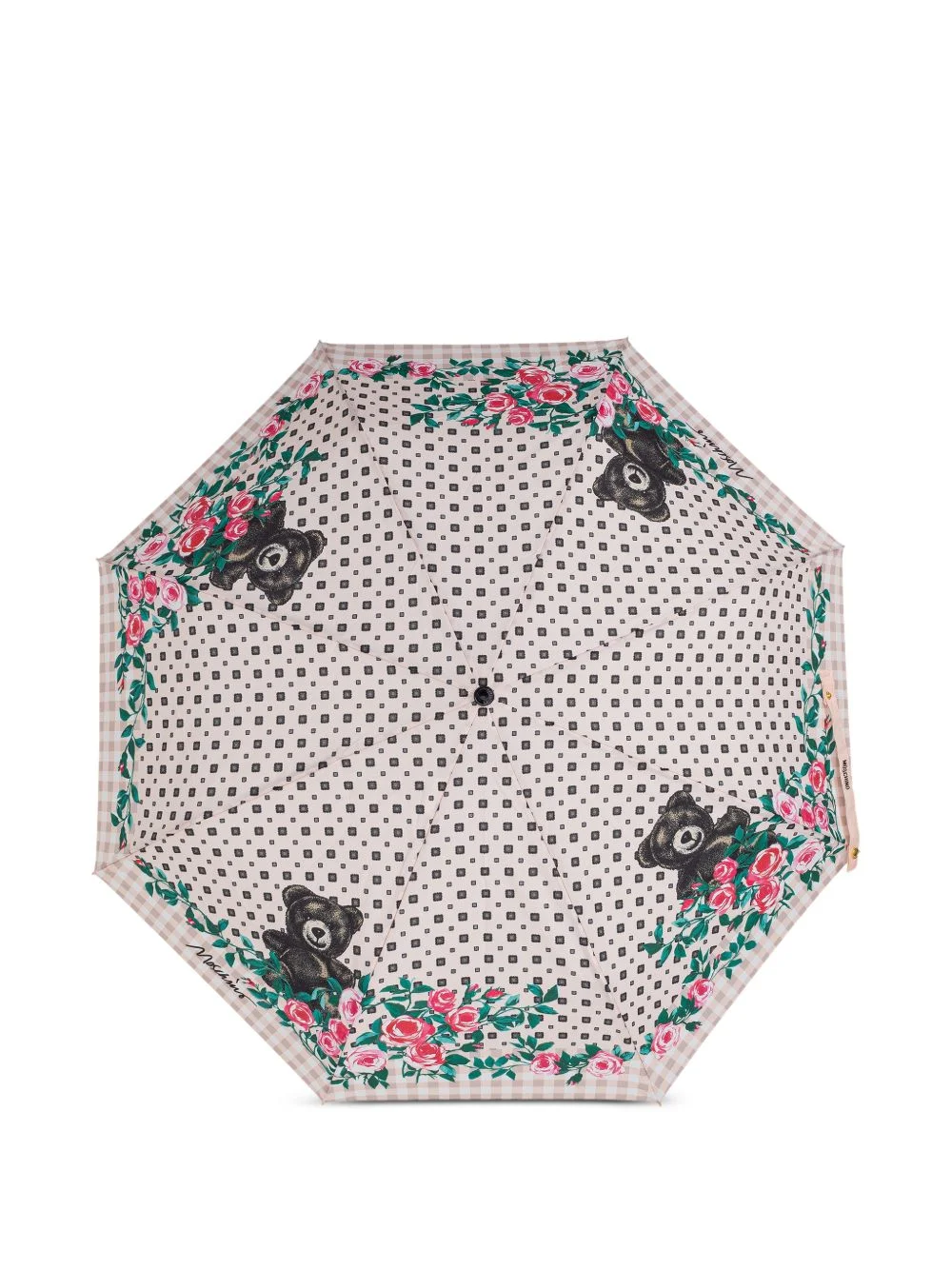floral bear-print umbrella - 1