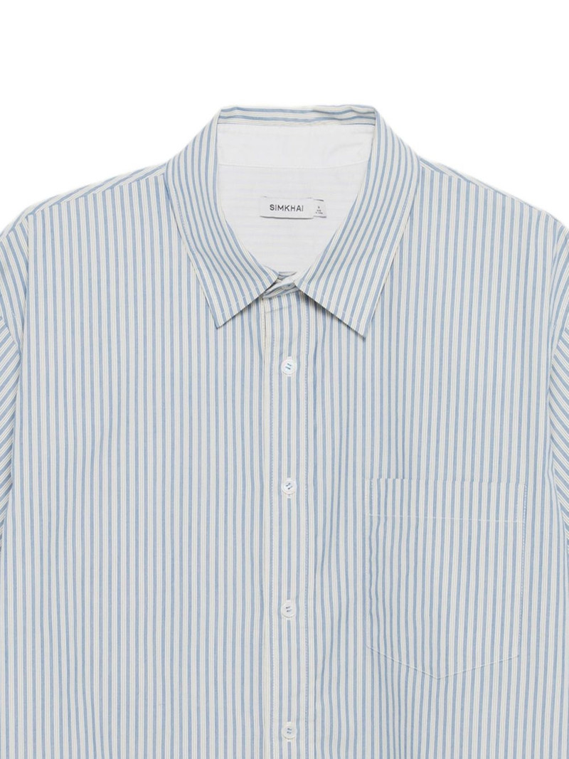 SIMKHAI Deacon striped shirt outlook