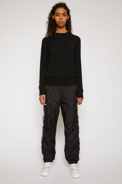 Acne Studios Wool crew neck sweater black outlook