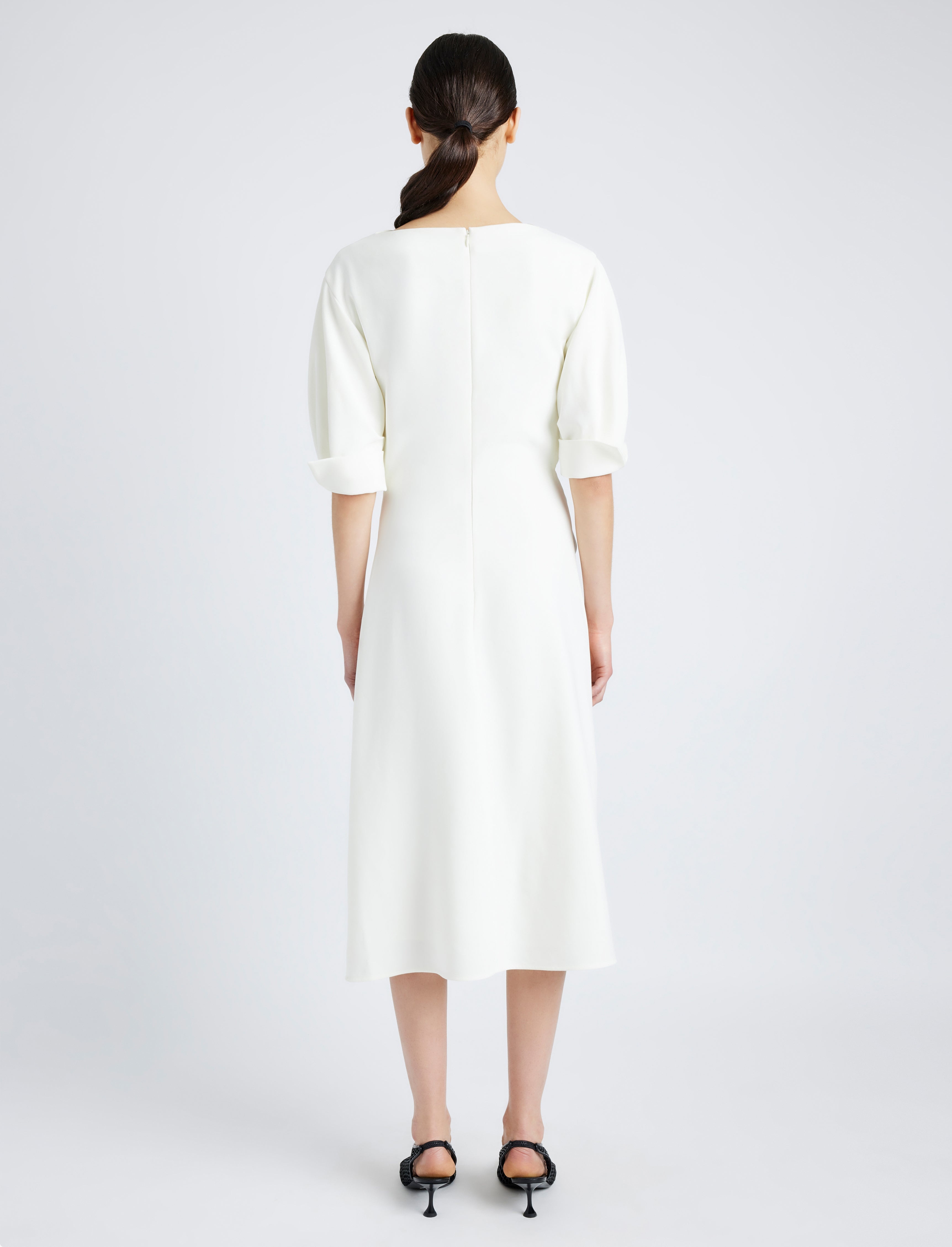 Maisie Dress in Matte Double Crepe - 4